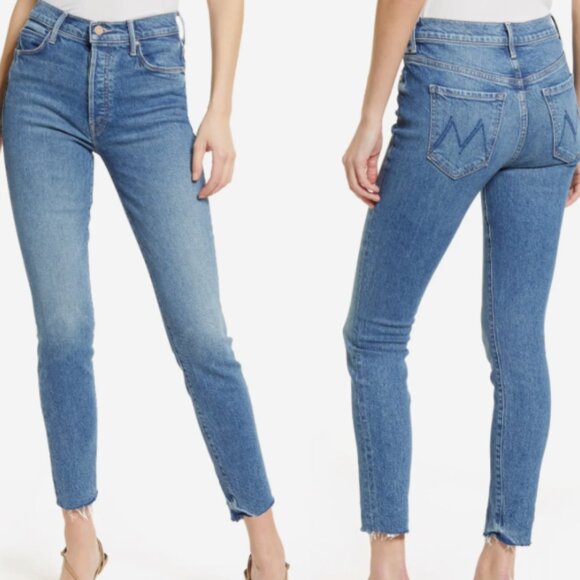 MOTHER DENIM The Stunner Ankle Fray Crate Digger 26 HARDLY WORN! $258 - Picture 3 of 15